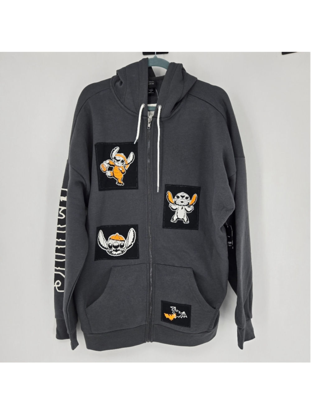 Her Universe Disney Halloween Stitch Oversized Hoodie 3D Ears Large NWT